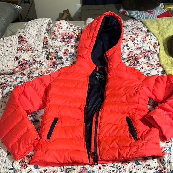 Bright Orange 70/30 Down Puffer - Picture 1 of 9